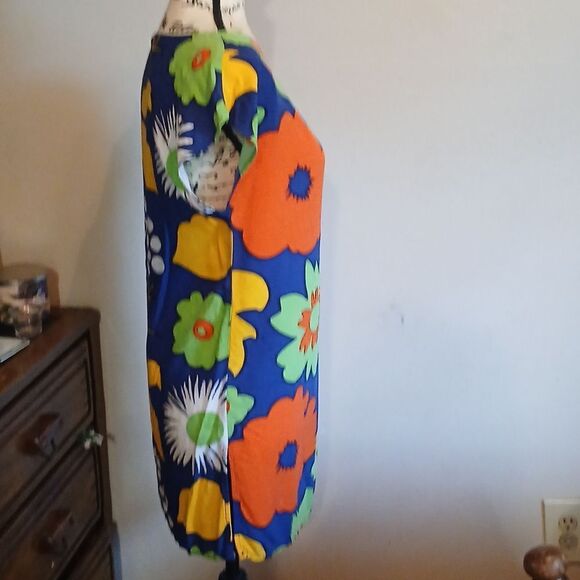 Marimekko for Target Orange Green Graphic Cap Sleeve Tunic Mini Dress XS - Picture 4 of 9